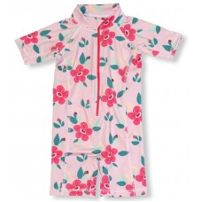 JNY colourful kids Hibiscus - hibiszkusz mintás UV szűrős ruha