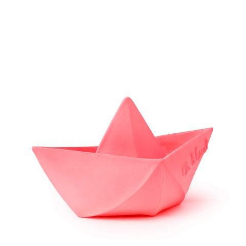 Origami hajó gumi játék, rágóka - rózsaszín