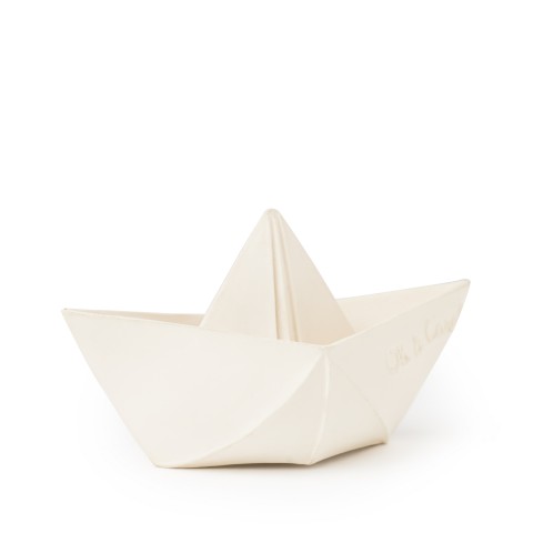 Origami hajó gumi játék, rágóka - fehér