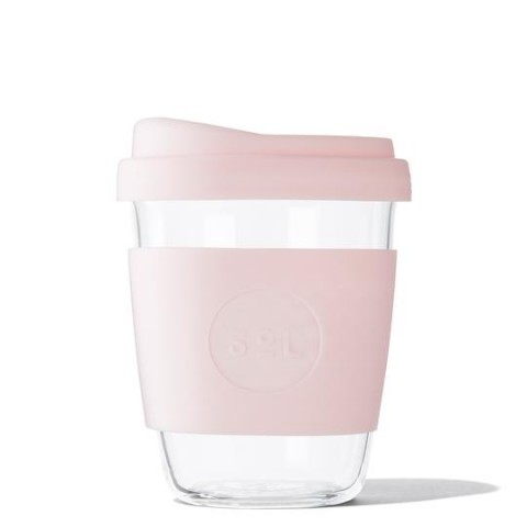 SoL közepes méretű üveg pohár "Perfect pink"
